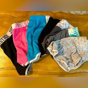 Girls Justice Athletic Shorts Size 10 lot/bundle